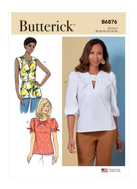 Butterick Tunic and Top with Sash B6876 - Image 2