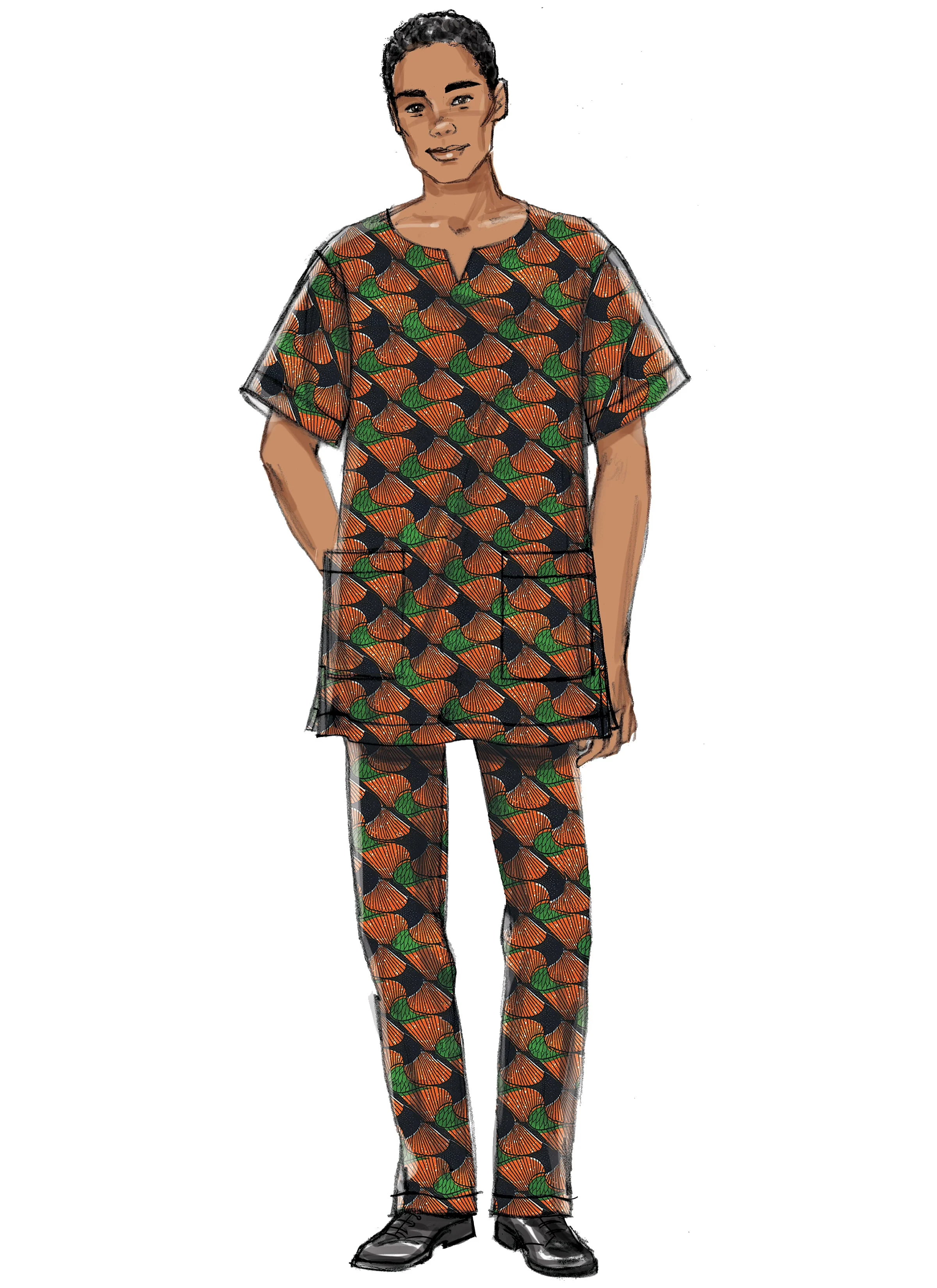 Butterick Unisex Coat, Tunic, Trousers B6534 - Image 5