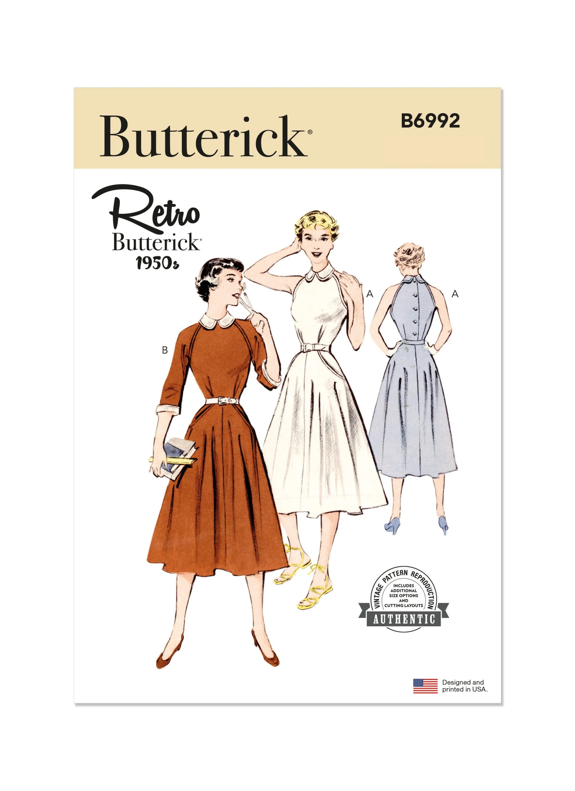 Butterick Vintage Dress B6992 - Image 2