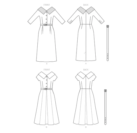 Butterick Vintage Dresses B6870 - Image 3