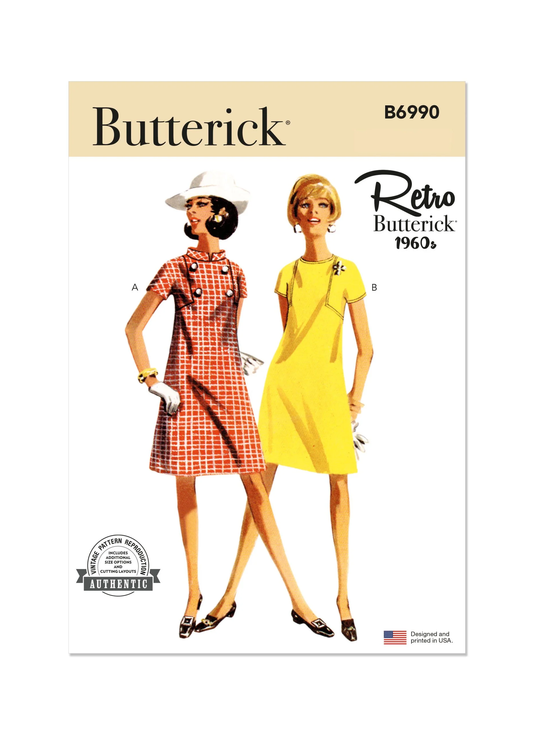 Butterick Vintage Dresses B6990 - Image 2