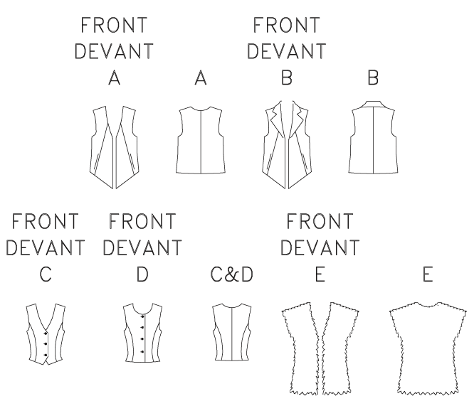 Butterick Waistcoats B6745 - Image 6