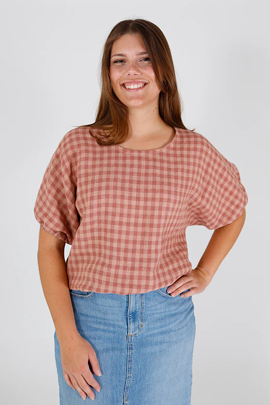Chalk and Notch Aria Top - Image 2