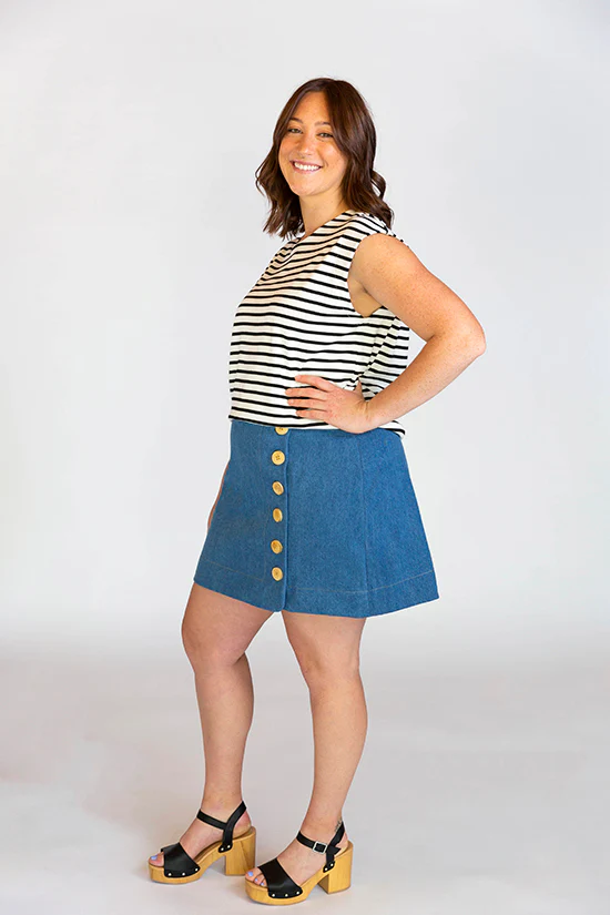 Chalk and Notch Evelyn Skirt - Image 5