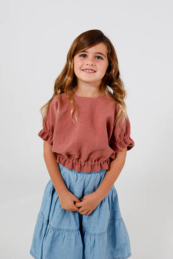 Chalk and Notch Mini Aria Top - Image 8