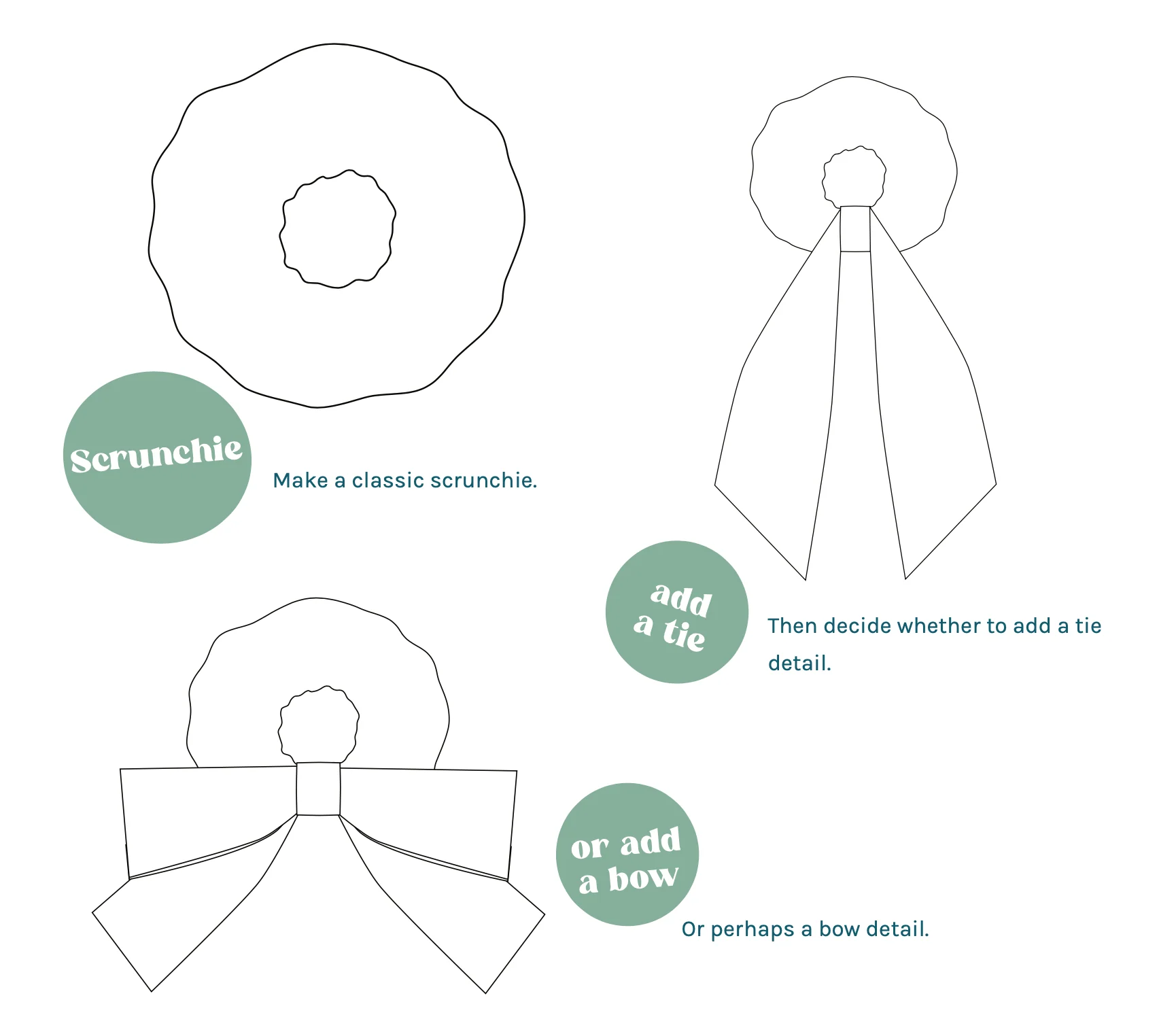 Charlotte Emma Patterns Bow Scrunchie - Image 7