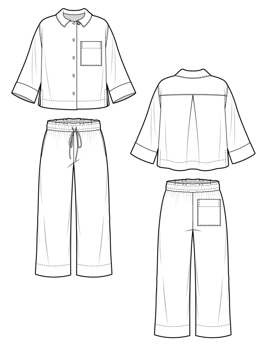 Closet Core Patterns Fran Pajamas - Image 16