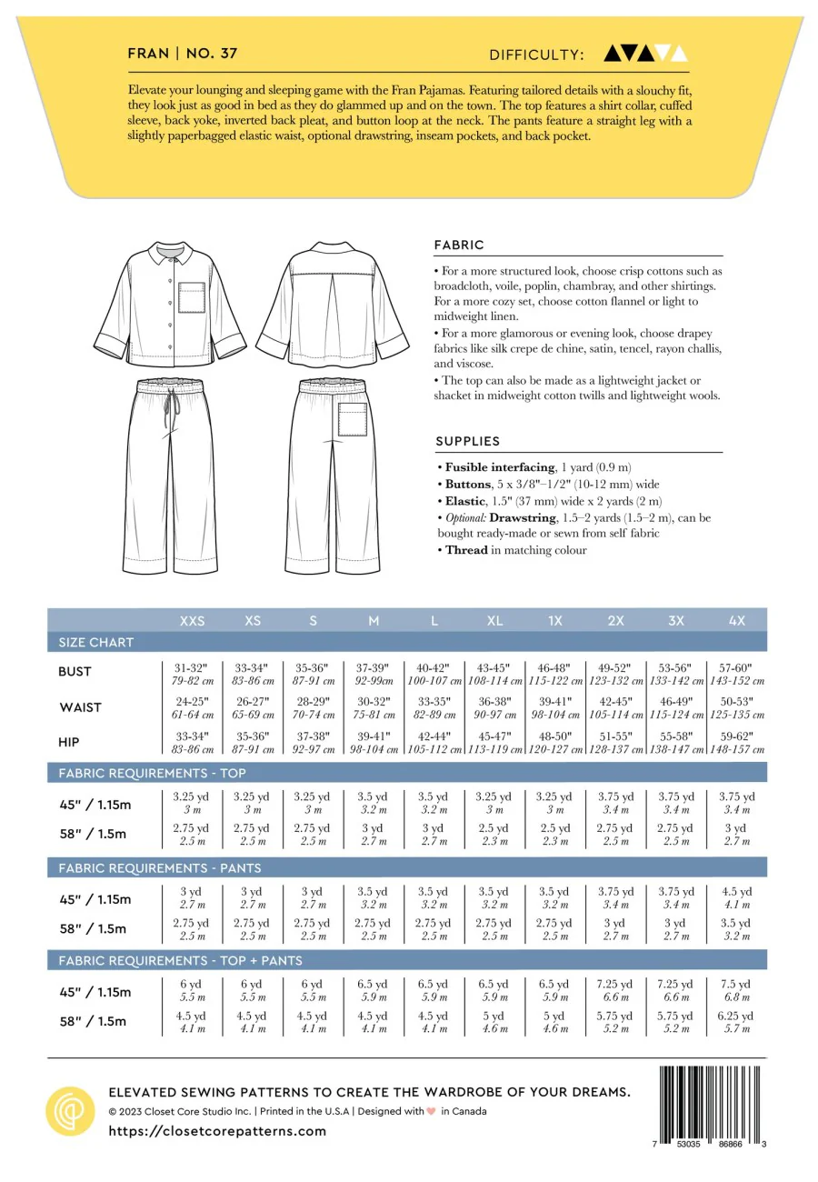 Closet Core Patterns Fran Pajamas - Image 18