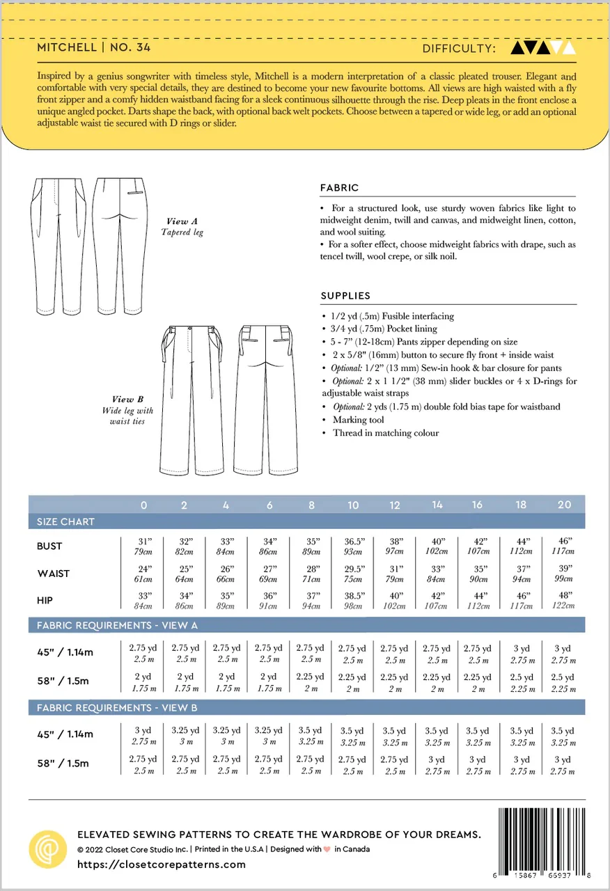 Closet Core Patterns Mitchell Trousers - Image 12