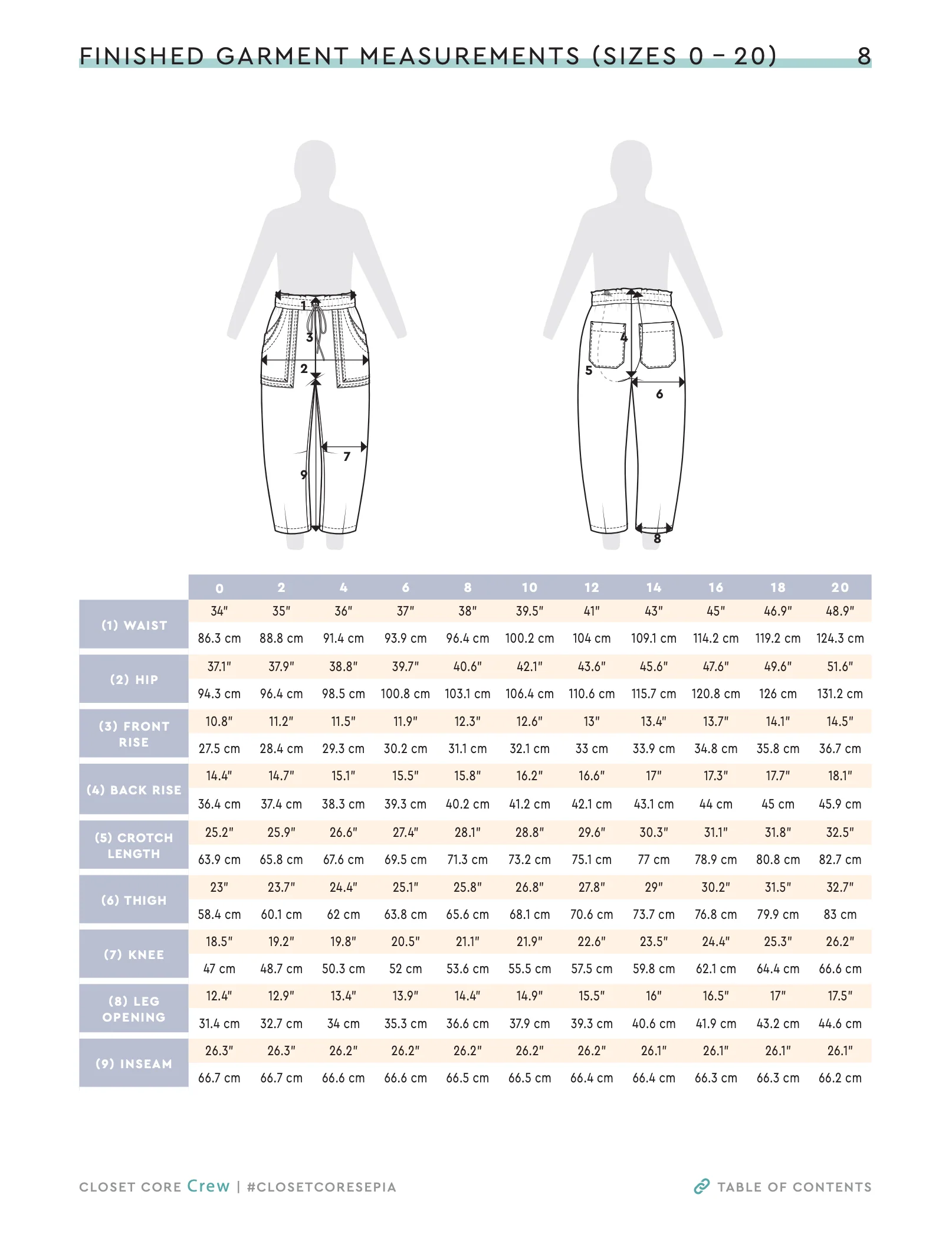 Closet Core Patterns Sepia Pants and Shorts - Image 31