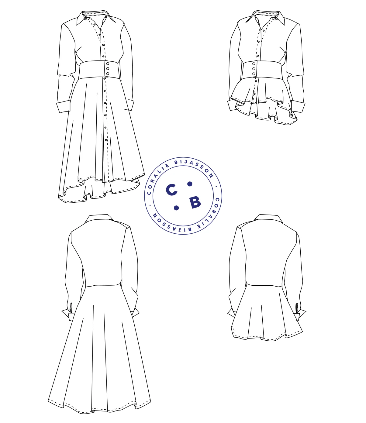 Coralie Bijasson Emmanuelle Shirt and Dress - Image 14