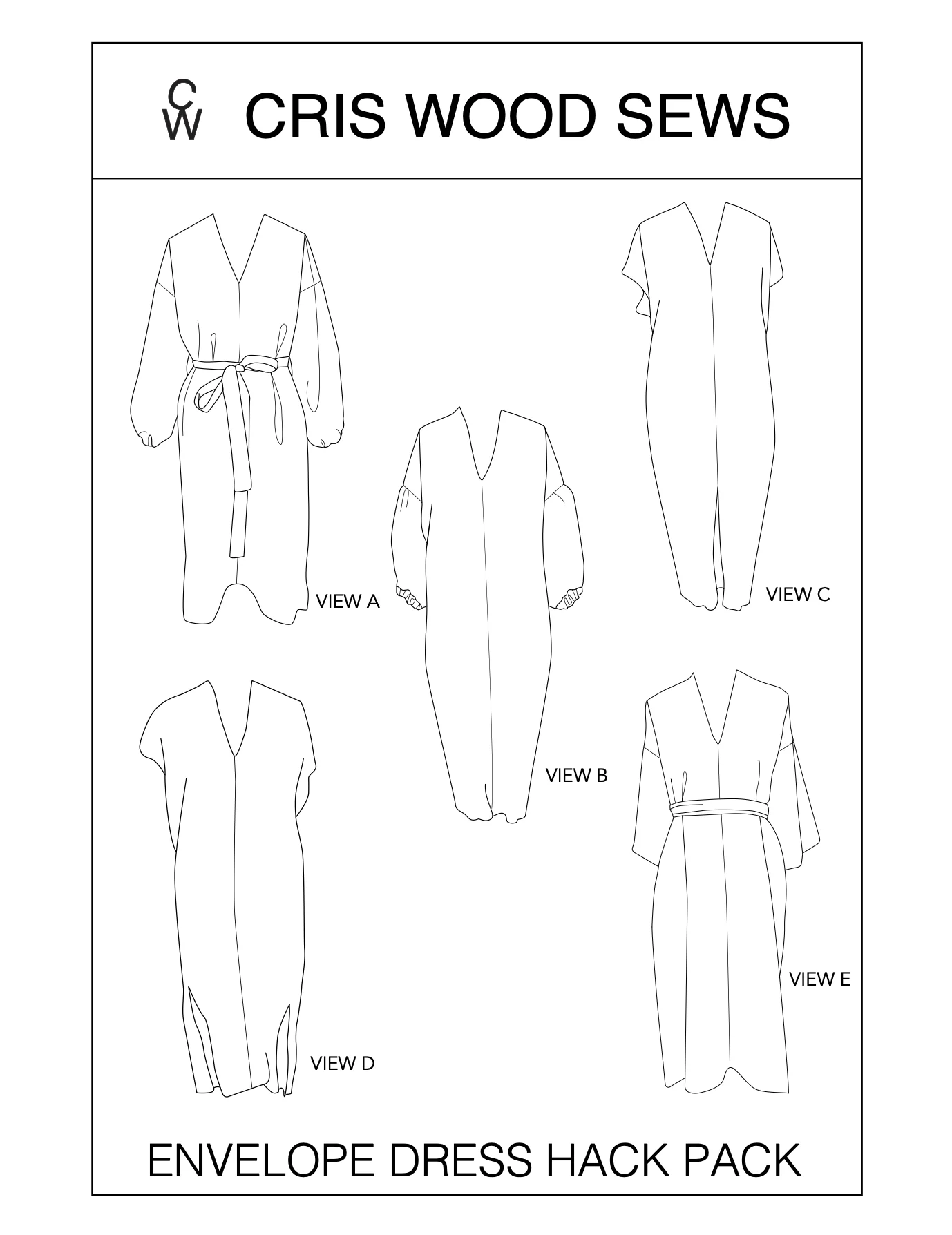 Cris Wood Sews Envelope Dress Hack Pack PDF - Image 9