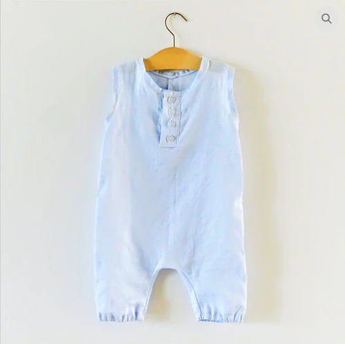 Elemeno Patterns Baby/Child Henley Romper - Printed copy shop (+£5.00)