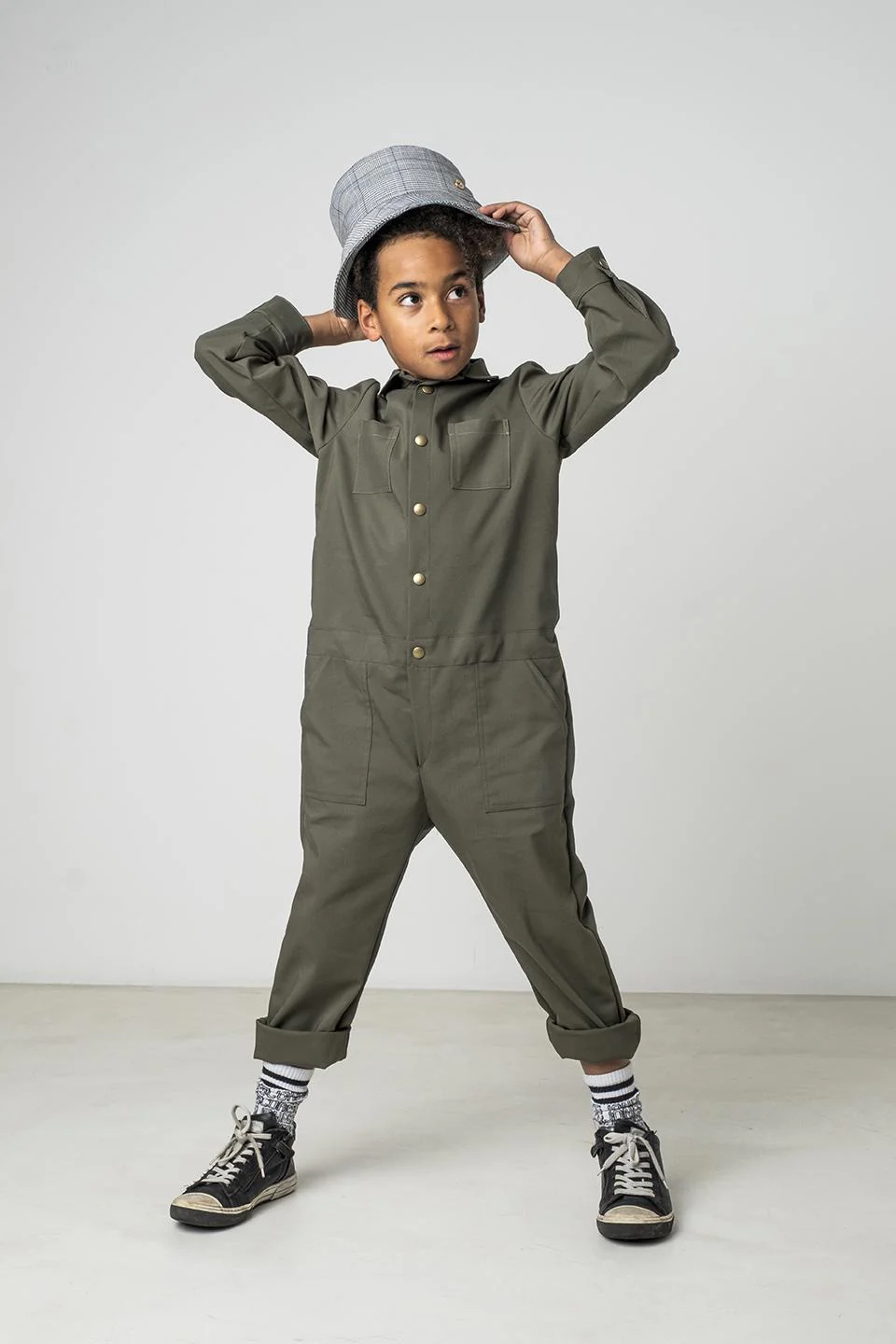 Fibre Mood Child/Teen Indigo Jumpsuit - Printed copy shop (+£7.00)