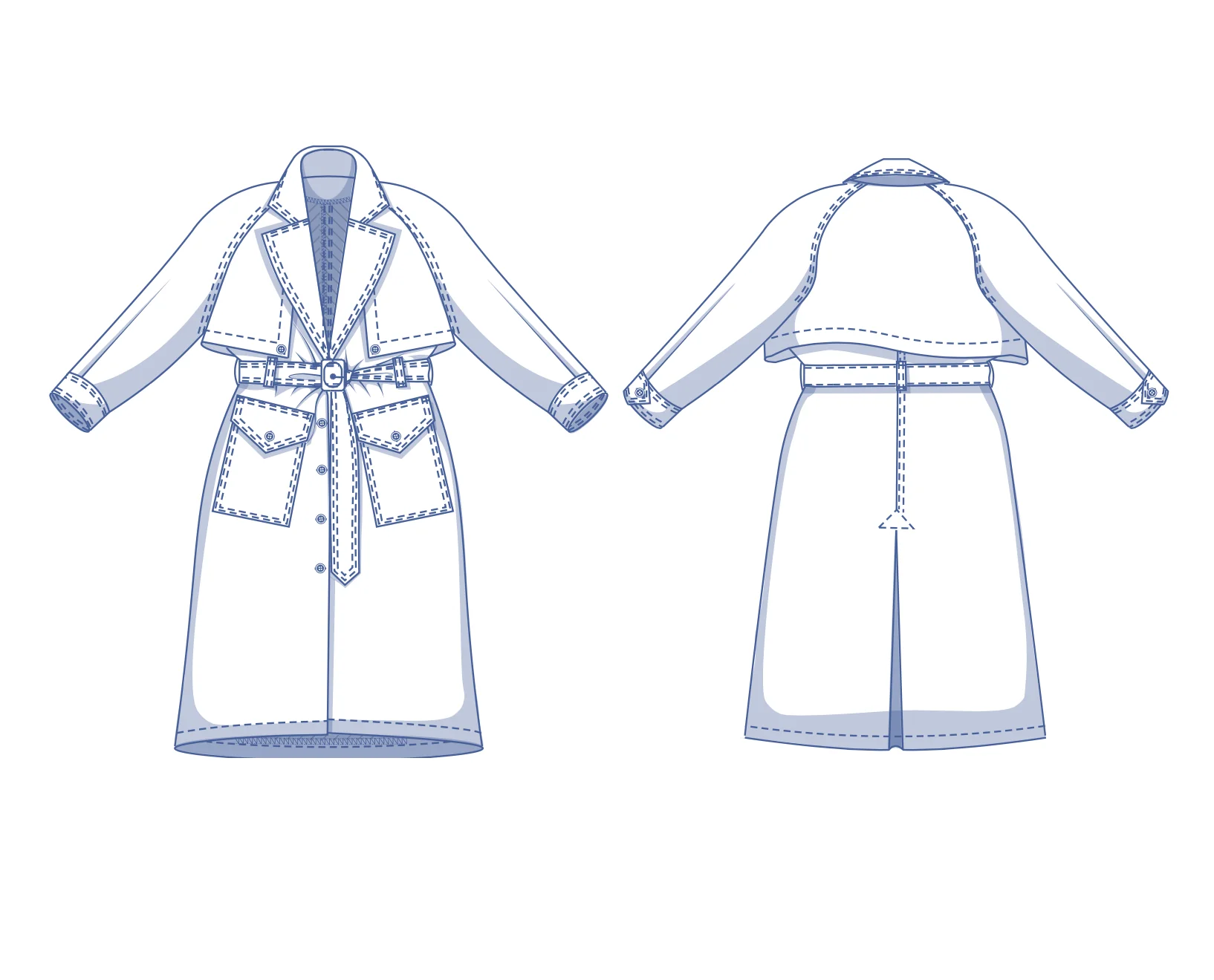 Fibre Mood Drea Trench Coat - Image 7
