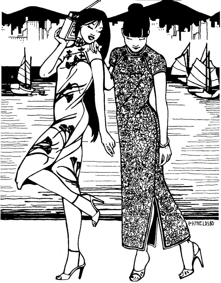 Folkwear 122 Hong Kong Cheongsam Dress - Image 7