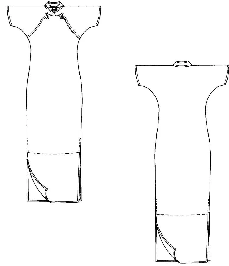 Folkwear 122 Hong Kong Cheongsam Dress - Image 8