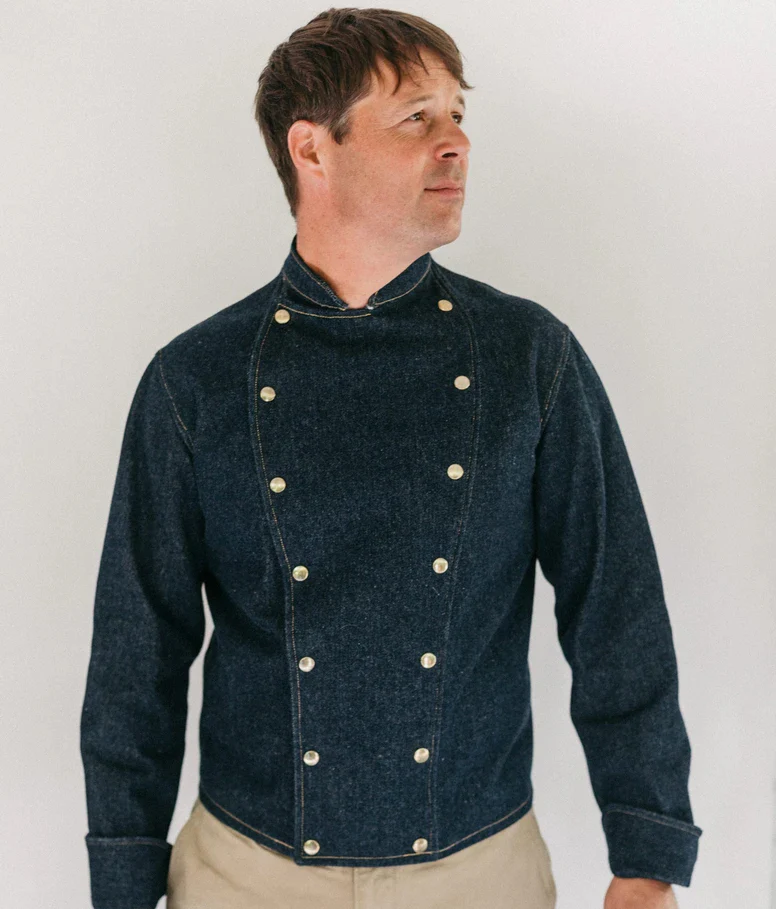 Folkwear 133 Unisex Belgian Military Chef's Jacket - Image 5