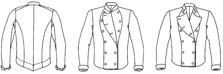 Folkwear 133 Unisex Belgian Military Chef's Jacket - Image 8