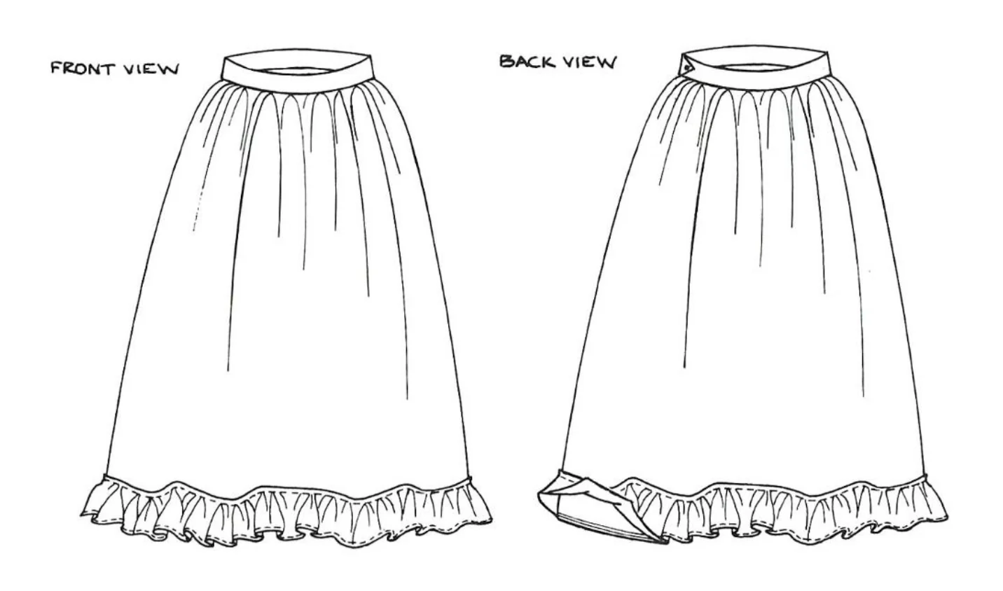 Folkwear 206 Quilted Prairie Skirt - Image 6