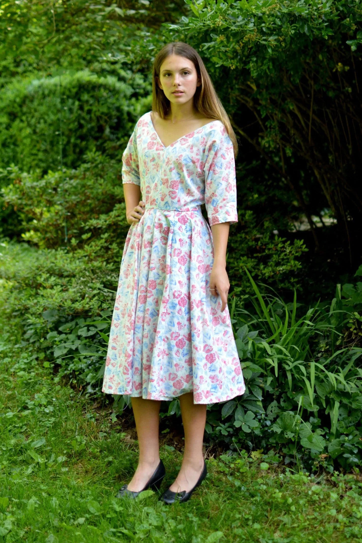 Folkwear 241 Fifties Fit and Flair Dress - Image 2