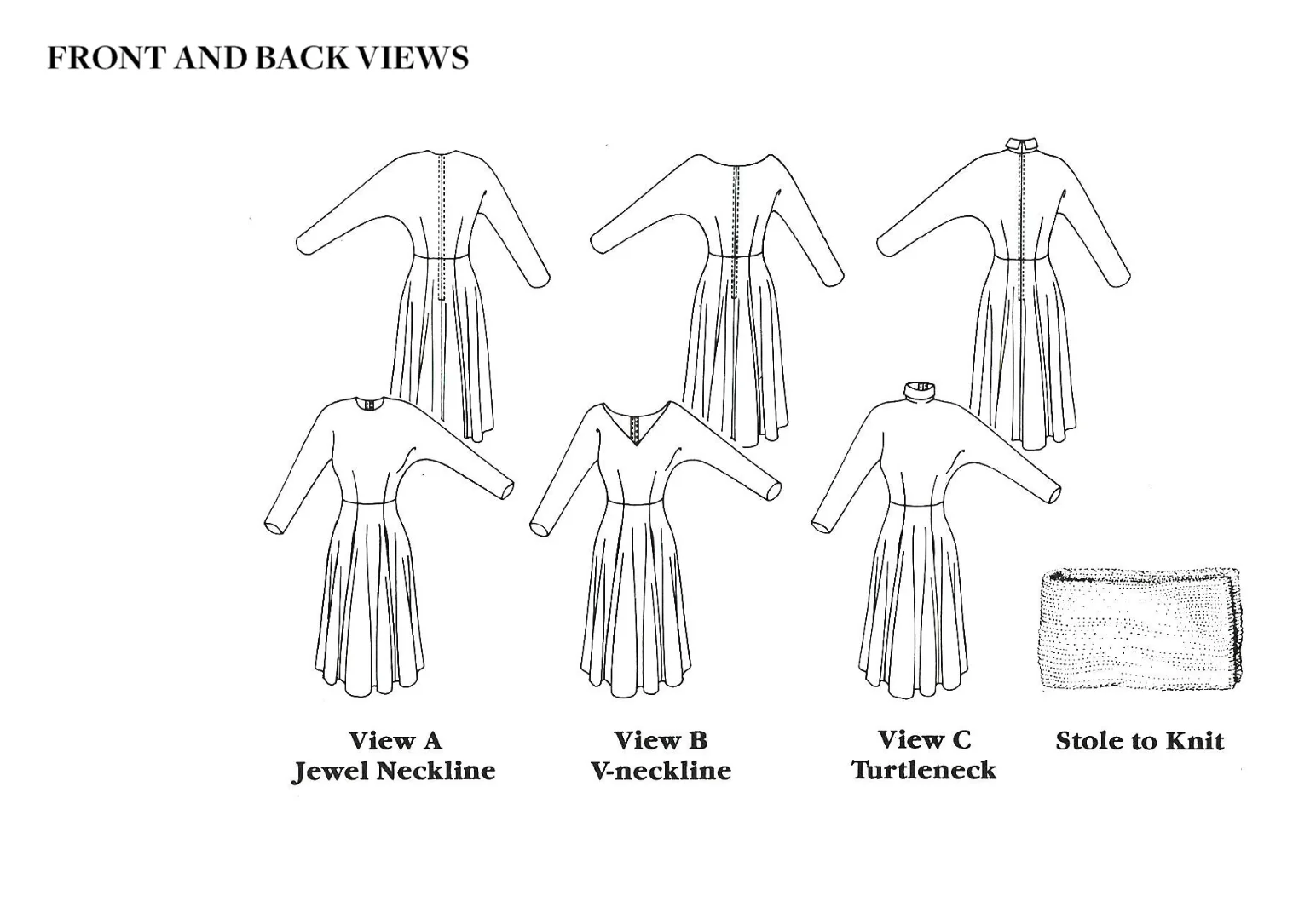 Folkwear 241 Fifties Fit and Flair Dress - Image 8