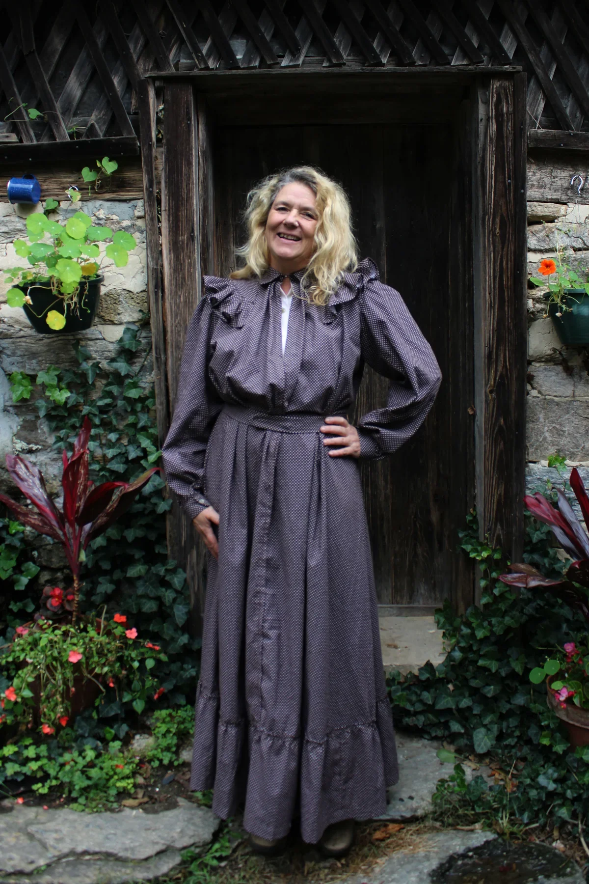 Folkwear 246 Calico Day Dress - Image 4