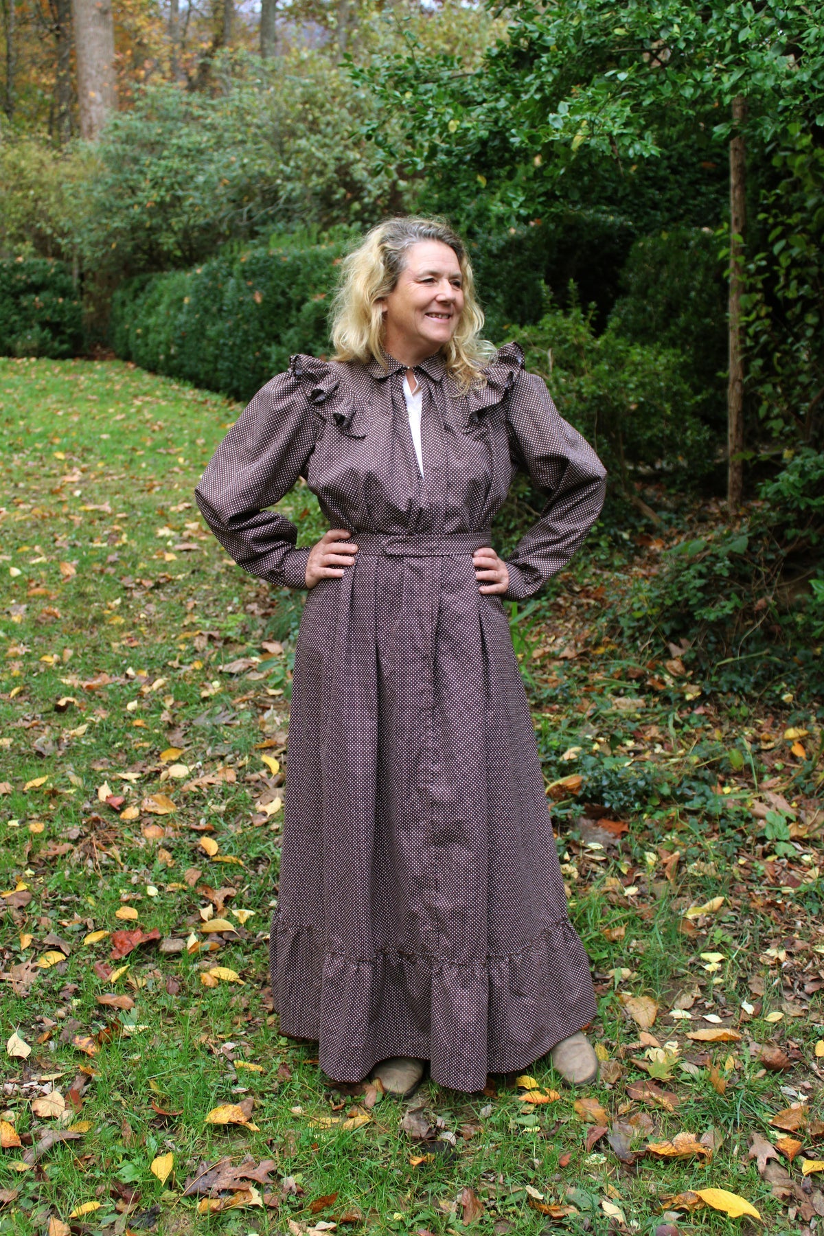 Folkwear 246 Calico Day Dress - Image 5