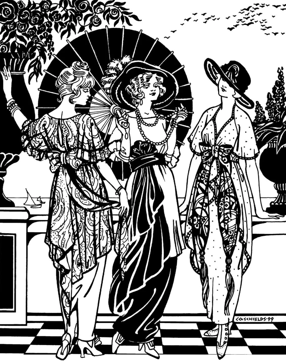 Folkwear 265 Afternoon Tea Dress - Image 8