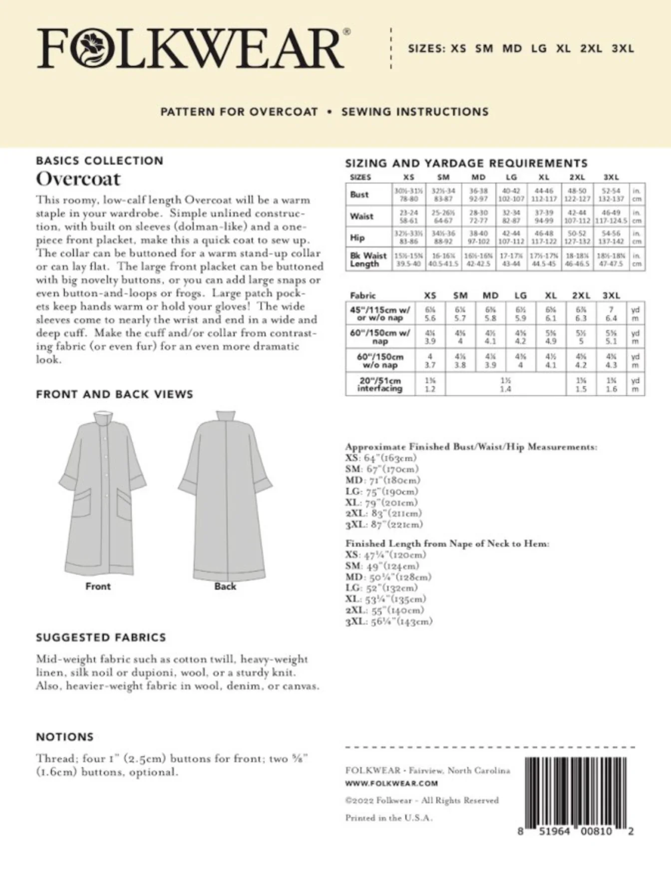 Folkwear Basics Overcoat - Image 11