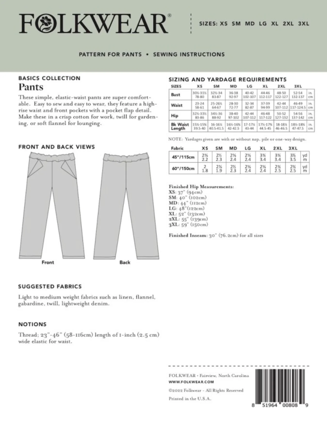 Folkwear Basics Pants - Image 8
