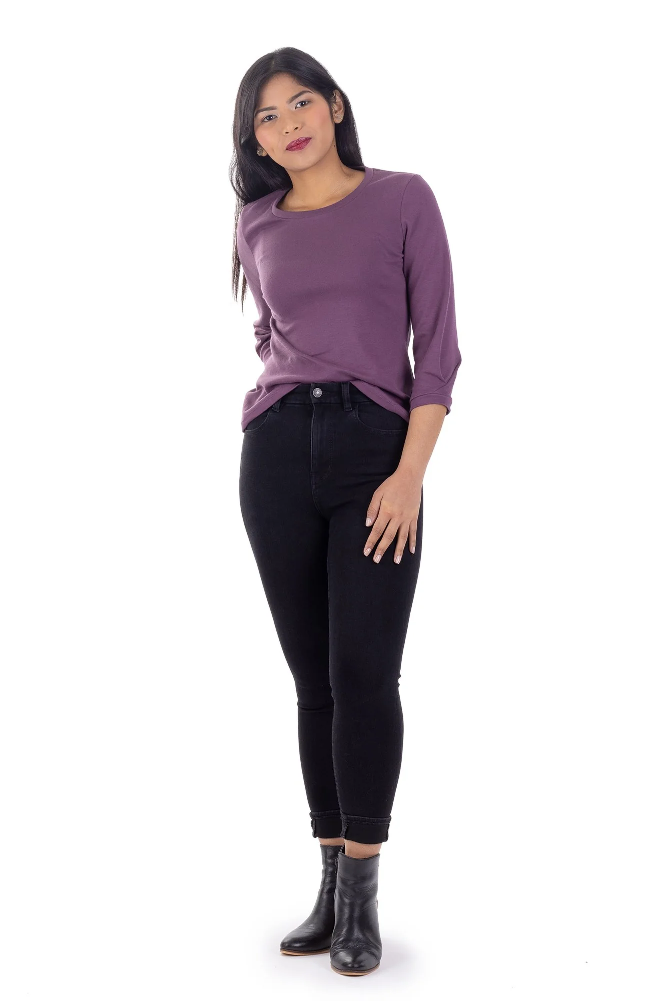 Forget-me-not Patterns Iris Pleated Tee - Image 13