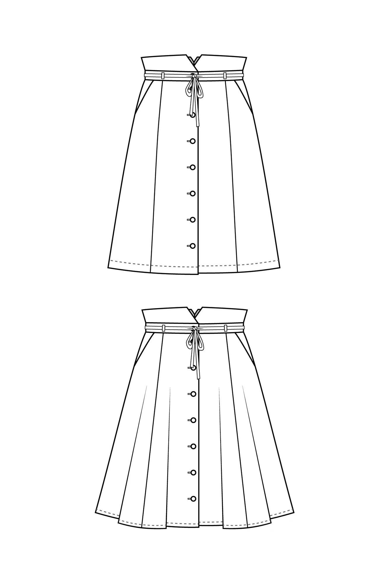 Forget-me-not Patterns Natalie Skirt - Image 13