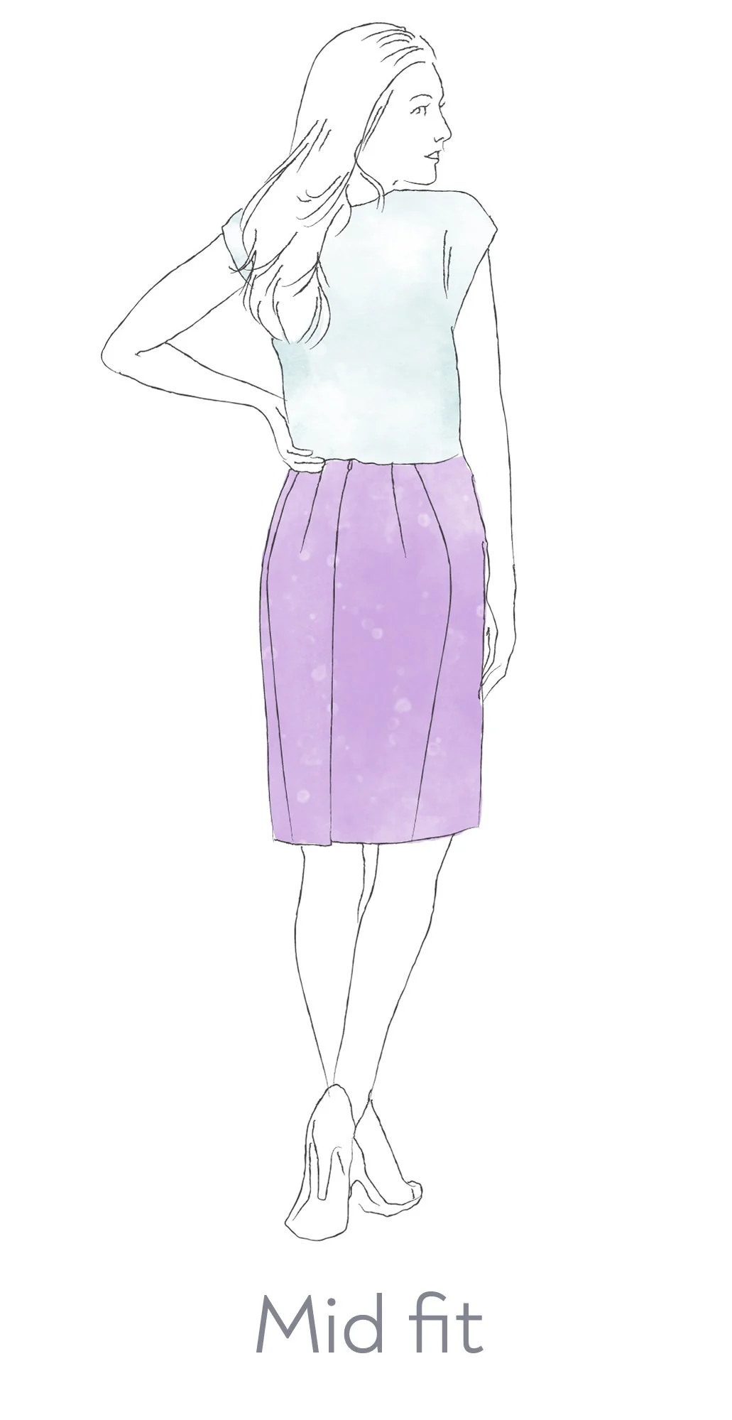 Forget-me-not Patterns Sabrina Pencil Skirt - Image 6