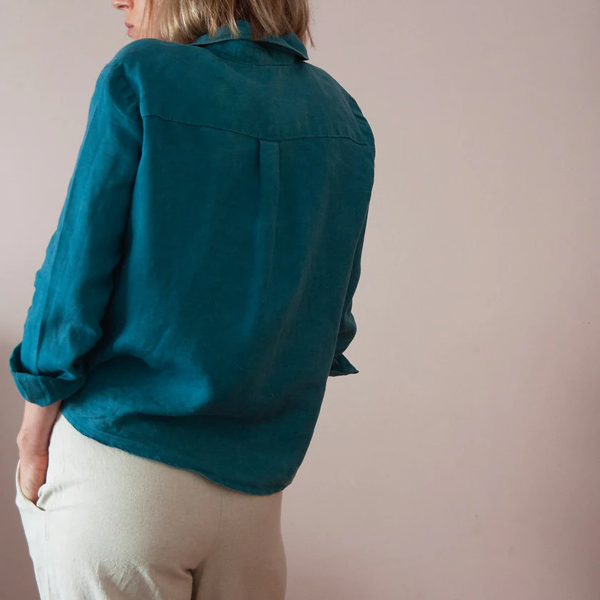 French Navy Belinda Button-up Shirt - Image 6