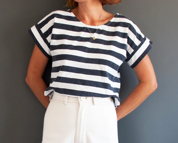 French Navy Bowery Top - Image 3