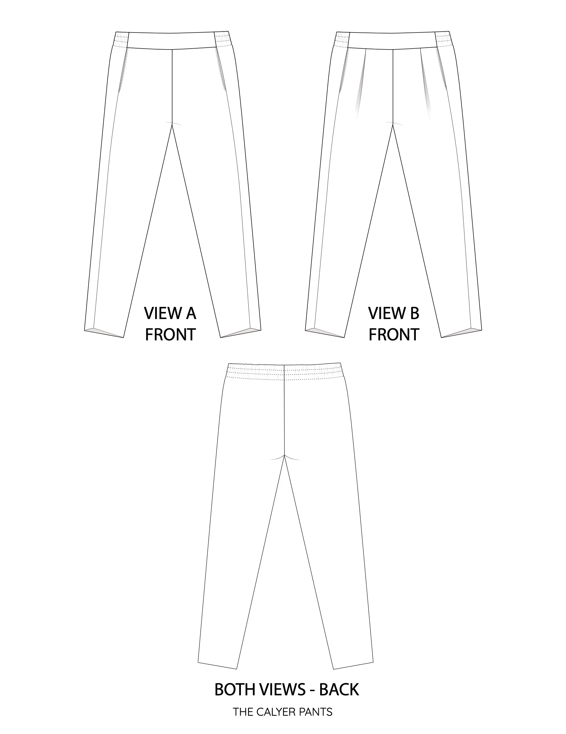 French Navy Calyer Pants - Image 12