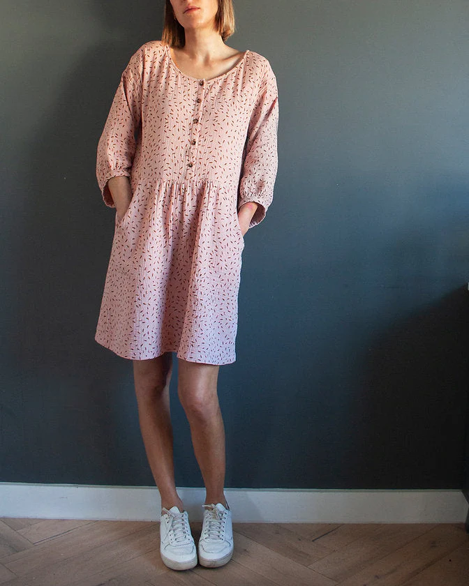 French Navy Forsythe Dress Pattern Expansion - Printed copy shop (+£5.00)