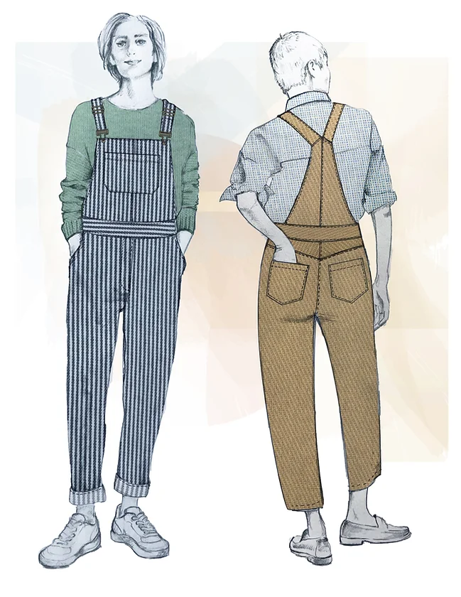 French Navy Huxley Dungarees - Image 6