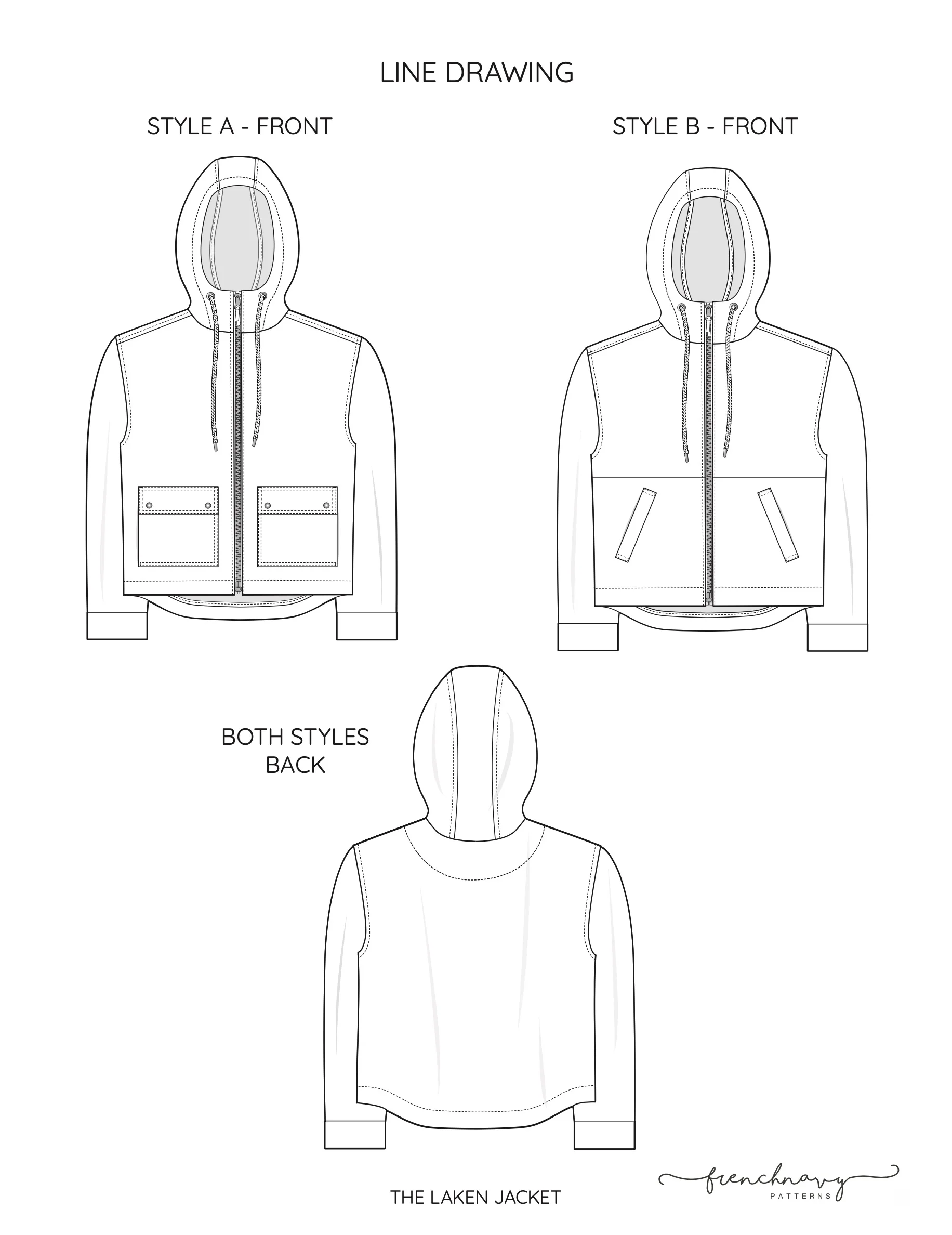 French Navy Laken Jacket - Image 10