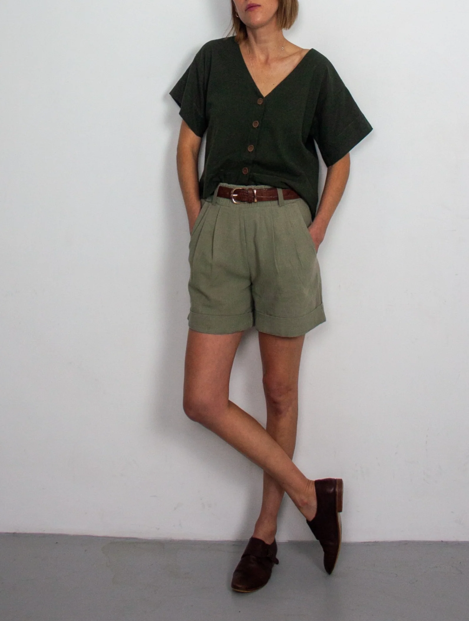French Navy Xanel Shorts - Printed copy shop (+£5.00)
