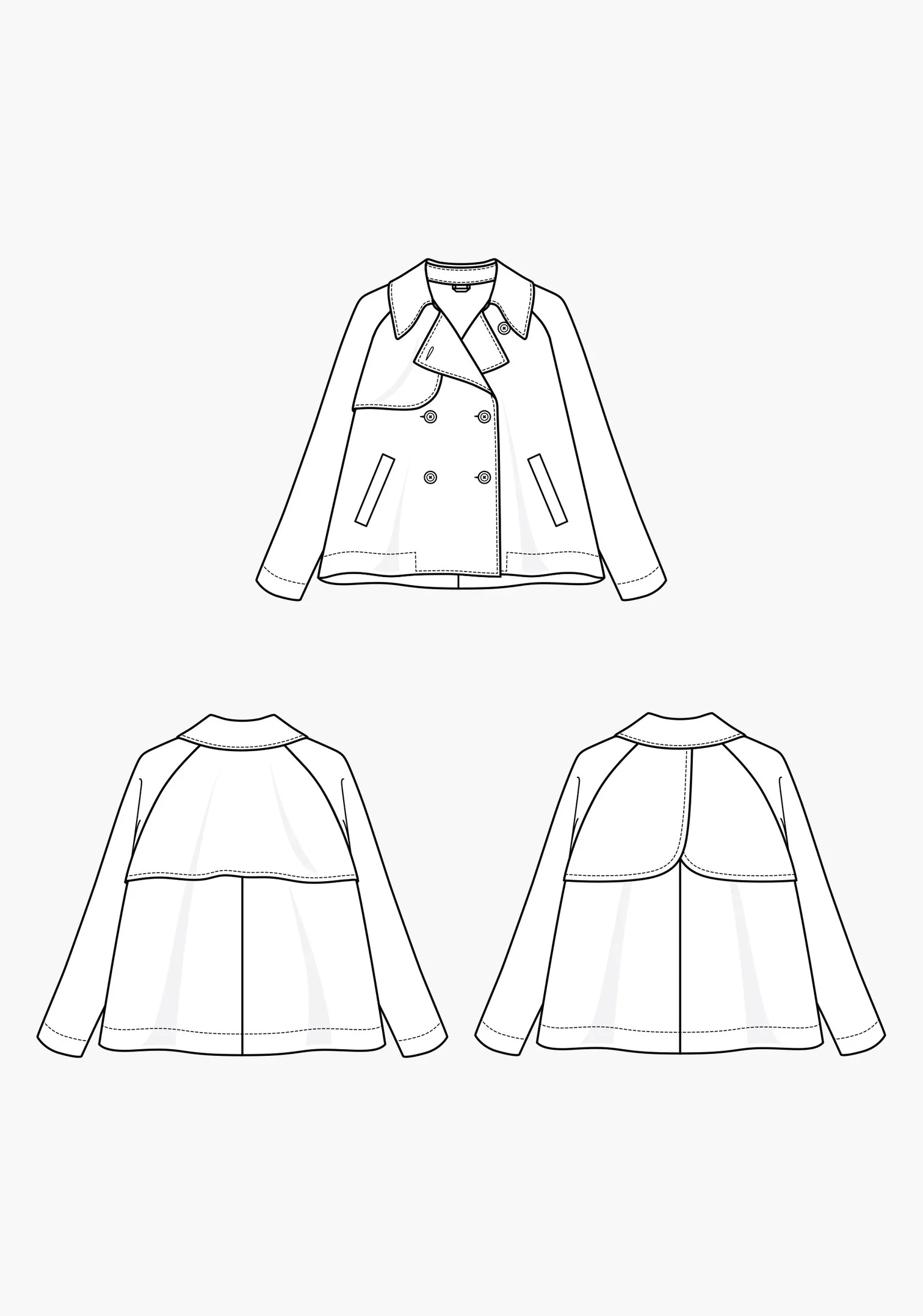 Grainline Studio Cortland Trench - Image 15