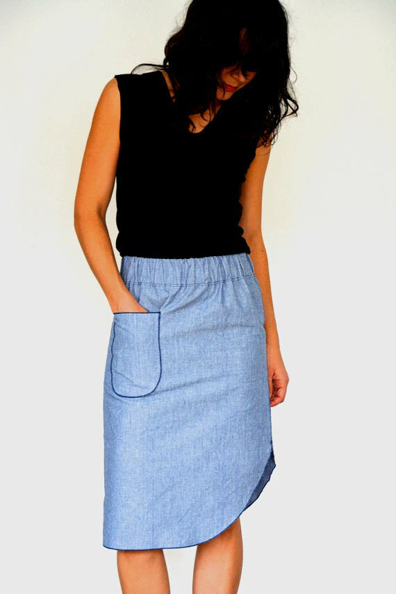 Halfmoon Atelier Roma Midi Skirt - Printed copy shop (+£5.00)