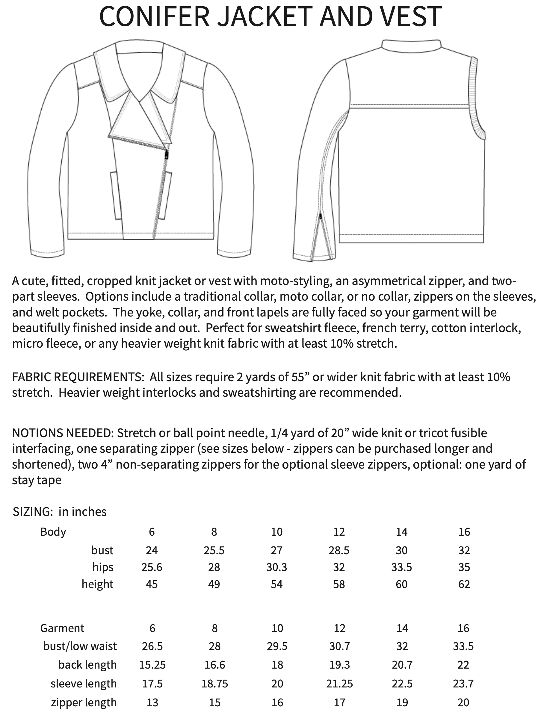 Hey June Handmade Child/Teen Conifer Jacket & Vest - Image 11