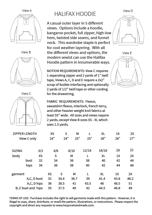Hey June Handmade Halifax Hoodie - Image 6