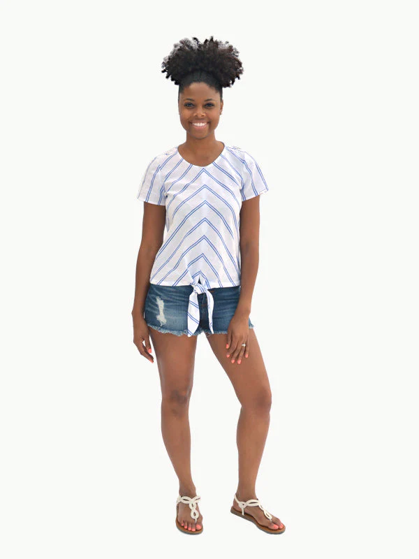 Hey June Handmade Key Largo Top - Printed copy shop (+£5.00)