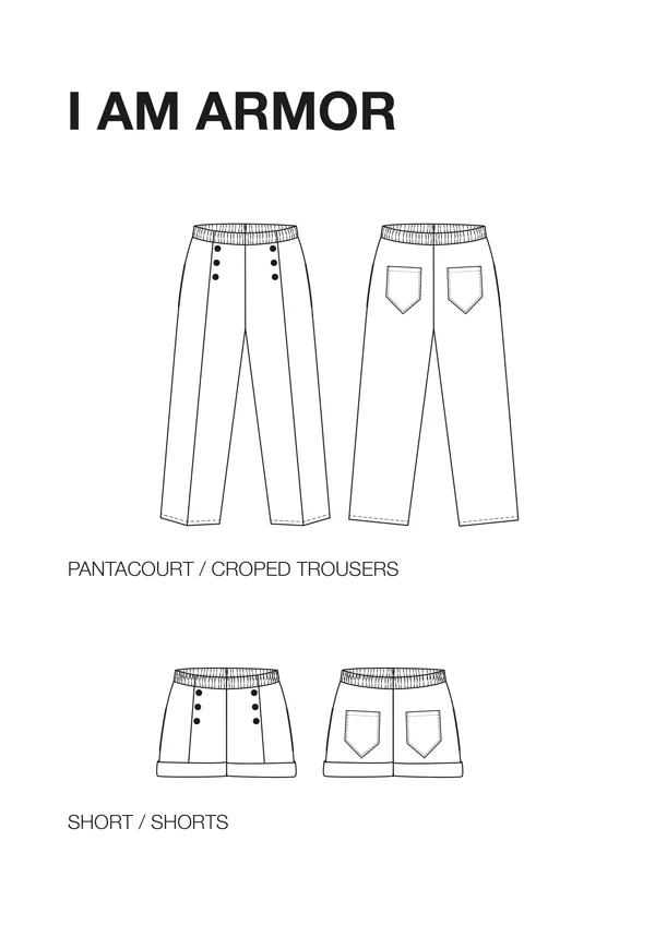 I AM Patterns Armor Trousers and Shorts - Image 15