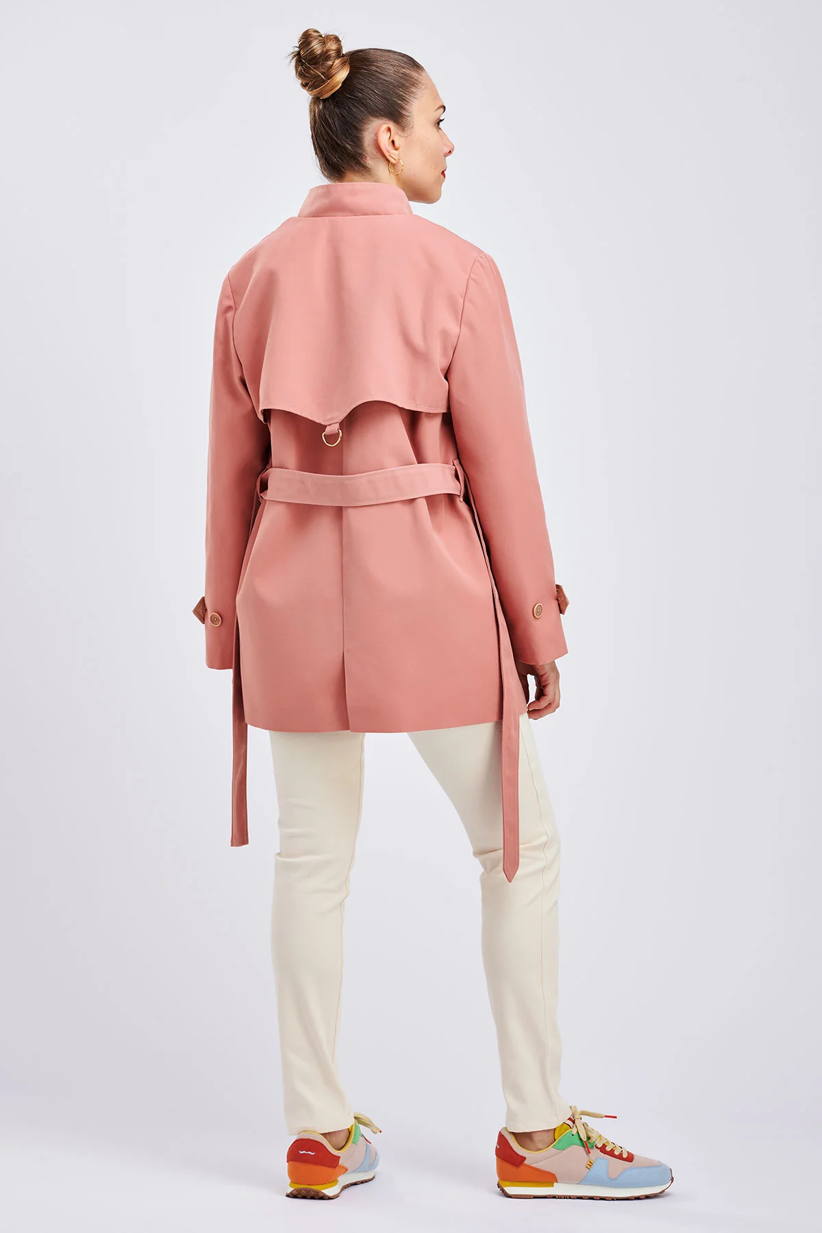 I AM Patterns Bob Trench Coat - Image 12