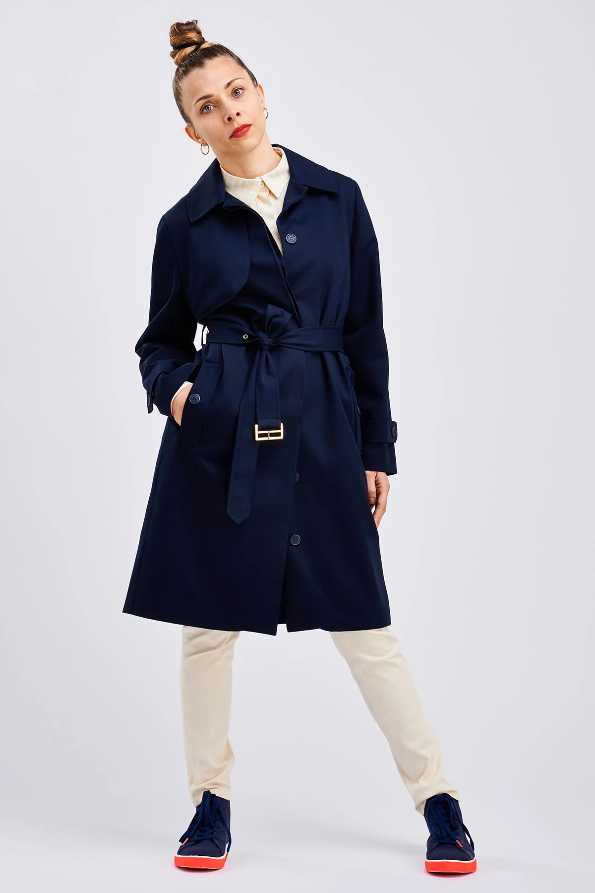 I AM Patterns Bob Trench Coat - Image 22
