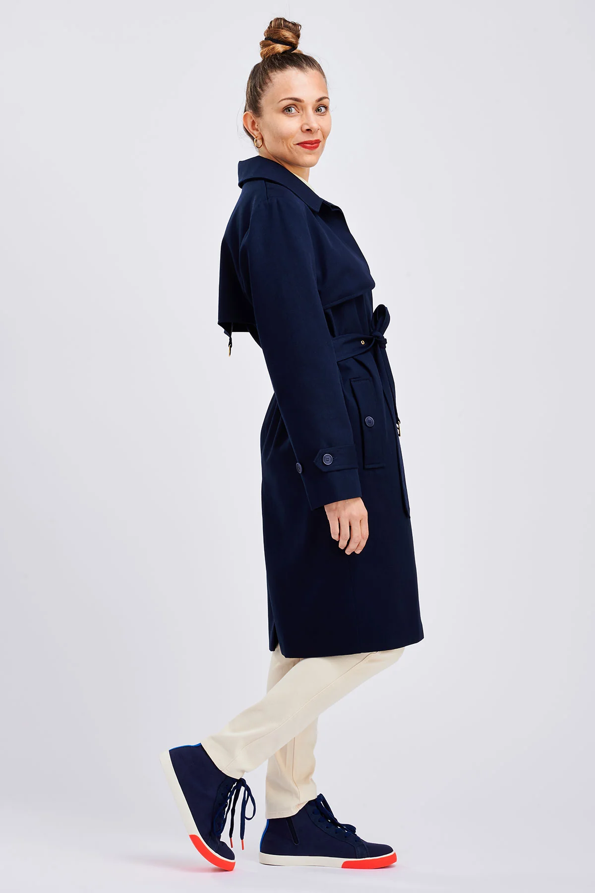 I AM Patterns Bob Trench Coat - Image 26